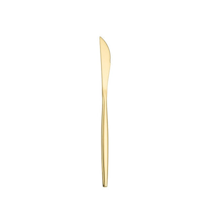 Dinnerware Gold Cutlery Set 304 Stainless Steel Luxury Flatware Home Silverware Fork Spoon Knife Kitchen Dinner Set Dropshipping