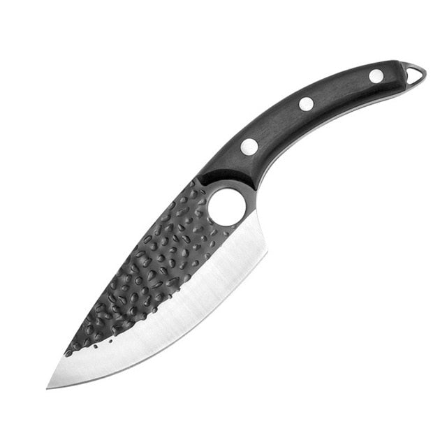 Chef Knife Forged Stainless Steel Butcher Knife Outdoor Hunting Kitchen Knife for Meat Fish Fruit Vegetable Boning Knife Cleaver